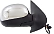 Driver and Passenger Side Mirror, Power Adjust, Non-Heated, Manual Folding, Chrome, No Signal Light, No Memory, No Puddle Light, No Auto-Dim, No Blind Spot Feature, Contour Style