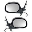 Driver and Passenger Side Mirror, Power Adjust, Non-Heated, Manual Folding, Paintable, No Signal Light, No Memory, No Puddle Light, No Auto-Dim, No Blind Spot Feature, Contour Style