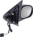 Driver and Passenger Side Mirror, Power Adjust, Non-Heated, Manual Folding, Paintable, No Signal Light, No Memory, No Puddle Light, No Auto-Dim, No Blind Spot Feature, Contour Style