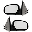 2011 Ford Crown Victoria LX - Driver and Passenger Side Mirror, Power Adjust, Non-Heated, Paintable, Manual Folding, No Signal Light, No Blind Spot Feature, No Memory, No Puddle Light, No Auto-Dimming