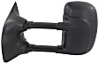 1999-2003 Ford F-250 Super Duty - Driver and Passenger Side Towing Mirror, Power Adjust, Non-Heated, Manual Folding, Textured Black, No Signal Light, No Memory, No Puddle Light, No Auto-Dimming, With Blind Spot Glass