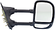 1999-2007 Ford F-250 Super Duty - Driver and Passenger Side Towing Mirrors, Manual Adjust, Manual Folding, Non-Heated, Textured Black, No Signal Light, No Memory, No Puddle Light, No Auto-Dimming
