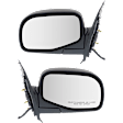 Driver and Passenger Side Mirrors, Power Adjust, Manual Folding, Non-Heated, Textured Black, No Signal Light, No Memory, With Puddle Light, No Auto-Dimming, No Blind Spot Feature