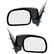 2000-2005 Ford Excursion - Driver and Passenger Side Mirror, Manual Adjust, Non-Heated, Manual Folding, Textured Black, No Signal Light, Without Memory Recall, No Puddle Light, No Auto-Dimming, No Blind Spot Feature