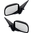 Driver and Passenger Side Mirrors, Power Adjust, Manual Folding, Non-Heated, Textured Black, No Signal Light, No Memory, With Puddle Light, No Auto-Dimming, No Blind Spot Feature