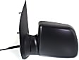 1994 Ford E-150 Econoline - Driver and Passenger Side Mirror, Power Adjust, Heated, Textured Black, Manual Folding, No Signal Light, No Blind Spot Feature, Without Memory Recall, No Puddle Light, No Auto-Dimming