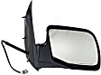 1994 Ford E-150 Econoline - Driver and Passenger Side Mirror, Power Adjust, Heated, Textured Black, Manual Folding, No Signal Light, No Blind Spot Feature, Without Memory Recall, No Puddle Light, No Auto-Dimming