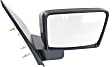 2004 Ford F-150 - Driver and Passenger Side Mirror, New Body Style, Manual Adjust, Non-Heated, Textured Black, Manual Folding, No Signal Light, No Blind Spot Feature, No Memory, No Puddle Light, No Auto-Dimming, Paddle Style
