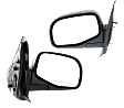 Driver and Passenger Side Mirrors, Manual Adjust, Manual Folding, Non-Heated, Textured Black, No Signal Light, No Memory, No Puddle Light, No Auto-Dimming
