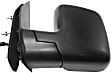 2003-2008 Ford E-250 - Driver and Passenger Side Mirror, Power Adjust, Non-Heated, Manual Folding, Textured Black, No Signal Light, Without Memory Recall, No Puddle Light, No Auto-Dimming, No Blind Spot Feature