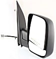 2003-2008 Ford E-250 - Driver and Passenger Side Mirror, Power Adjust, Non-Heated, Manual Folding, Textured Black, No Signal Light, Without Memory Recall, No Puddle Light, No Auto-Dimming, No Blind Spot Feature