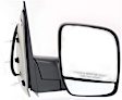2003-2008 Ford E-250 - Driver and Passenger Side Mirror, Power Adjust, Non-Heated, Manual Folding, Textured Black, No Signal Light, Without Memory Recall, No Puddle Light, No Auto-Dimming, No Blind Spot Feature
