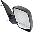 2004 Ford E-150 Base - Driver and Passenger Side Mirror, Manual Adjust, Non-Heated, Textured Black, Manual Folding, No Signal Light, No Blind Spot Feature, Without Memory Recall, No Puddle Light, No Auto-Dimming