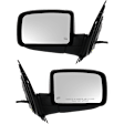Driver and Passenger Side Mirrors, Non-Towing, Power, Manual Folding, Heated, Paintable, No Signal Light, No Memory, With Puddle Light, No Auto-Dimming, No Blind Spot Feature