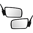 Driver and Passenger Side Mirrors, Power, Non-Folding, Non-Heated, Textured Black, No Signal Light, No Memory, No Puddle Light, No Auto-Dimming, No Blind Spot Feature