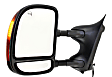 2001 Ford Excursion XLT - Driver and Passenger Side Towing Mirror, Power Adjust, Heated, Textured Black, Manual Folding, In-housing Signal Light, With Blind Spot Glass, No Memory, No Puddle Light, No Auto-Dimming
