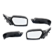 2010 Ford Fusion S - Driver and Passenger Side Mirror, Power Adjust, Non-Heated, With 1 Paintable and 1 Textured Black Cap, Non-Folding, No Signal Light, No Blind Spot Feature, No Memory, No Puddle Light, No Auto-Dimming
