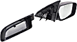 2006-2011 Mercury Milan - Driver and Passenger Side Non-Towing Mirrors, Power, Non-Folding, Heated, With 1 Paintable and 1 Textured Black Cap, No Signal Light, No Memory, With Puddle Light, No Auto-Dimming