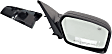 2006-2011 Mercury Milan - Driver and Passenger Side Non-Towing Mirrors, Power, Non-Folding, Heated, With 1 Paintable and 1 Textured Black Cap, No Signal Light, No Memory, With Puddle Light, No Auto-Dimming