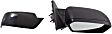 2006-2011 Mercury Milan - Driver and Passenger Side Non-Towing Mirrors, Power, Non-Folding, Heated, With 1 Paintable and 1 Textured Black Cap, No Signal Light, No Memory, With Puddle Light, No Auto-Dimming