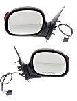 Driver and Passenger Side Mirror, Power Adjust, Non-Heated, Manual Folding, Chrome, In-housing Signal Light, No Memory, No Puddle Light, No Auto-Dim, No Blind Spot Feature, Contour Style