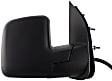 2008 Ford E-150 - Driver and Passenger Side Mirror, Power Adjust, Non-Heated, Textured Black, Manual Folding, No Signal Light, No Blind Spot Feature, No Memory, With Puddle Light, No Auto-Dimming