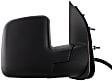 2008 Ford E-150 - Driver and Passenger Side Mirror, Power Adjust, Non-Heated, Textured Black, Manual Folding, No Signal Light, No Blind Spot Feature, No Memory, With Puddle Light, No Auto-Dimming