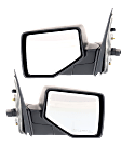 Driver and Passenger Side Mirrors, Power Adjust, Manual Folding, Non-Heated, Textured Black, No Signal Light, No Memory, With Puddle Light, No Auto-Dimming, No Blind Spot Feature
