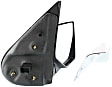 Driver and Passenger Side Non-Towing Mirrors, Power Adjust, Manual Folding, Non-Heated, With 1 Chrome and 1 Paintable Cap, No Signal Light, No Memory, With Puddle Light, No Auto-Dimming