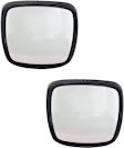 Lower, Driver and Passenger Side Mirror Glass, Heated, Convex, 12 volts, With backing plate