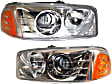 2004 GMC Sierra 1500 - Driver and Passenger Side Halogen Headlight, With bulb(s), OE Replacement