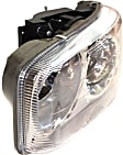 2004 GMC Sierra 1500 - Driver and Passenger Side Halogen Headlight, With bulb(s), OE Replacement