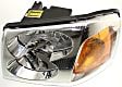 2004 GMC Envoy XL - Driver and Passenger Side Halogen Headlight, With bulb(s), OE Replacement