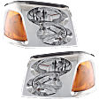 2003 GMC Envoy XL - Driver and Passenger Side Halogen Headlight, With bulb(s), OE Replacement, CAPA Certified