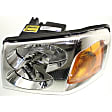 2003 GMC Envoy XL - Driver and Passenger Side Halogen Headlight, With bulb(s), OE Replacement, CAPA Certified