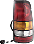 Driver and Passenger Side Halogen Tail Light, With bulb(s), OE Replacement