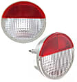 Driver and Passenger Side Halogen Tail Light, Without bulb(s), OE Replacement