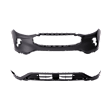 Front, Upper and Lower Upper - Primed, Lower - Textured Bumper Cover