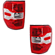 Driver and Passenger Side Halogen Tail Light, With bulb(s), OE Replacement, CAPA Certified