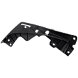 Front, Driver and Passenger Side Valance, Spoiler, Black