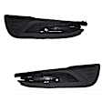 Front, Driver and Passenger Side Fog Light Covers, Textured Black, Sedan, Except Hybrid, For Models Without Fog Lights, CAPA CERTIFIED