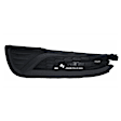 Front, Driver and Passenger Side Fog Light Covers, Textured Black, Sedan, Except Hybrid, For Models Without Fog Lights, CAPA CERTIFIED