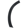 Rear, Driver and Passenger Side, Rear Section Fender Trim, Textured Black