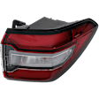 Driver and Passenger Side, Outer LED Tail Light, With bulb(s), Inner - Clear Lens, Outer - Red Lens