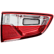 Driver and Passenger Side, Outer LED Tail Light, With bulb(s), Red Lens, CAPA Certified