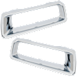 Rear, Driver and Passenger Side Bumper Trim, Chrome