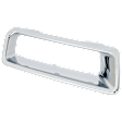 Rear, Driver and Passenger Side Bumper Trim, Chrome