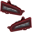 Driver and Passenger Side, Inner Halogen Tail Light, With bulb(s), Clear & Red Lens, CAPA Certified