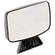 2021 Kenworth T680 - Driver and Passenger Side Mirror, Manual Adjust, Non-Heated, Textured Black, Non-Folding, No Signal Light, No Blind Spot Feature, No Memory, No Puddle Light, No Auto-Dimming