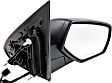 2017 Chevrolet Silverado 1500 - Driver and Passenger Side Mirror, Power Adjust, Heated, Textured Black, Manual Folding, No Signal Light, Driver Side - With Blind Spot Detection in Glass; Passenger Side - No Blind Spot Feature, No Memory, No Puddle Light, No Auto-Dimmi